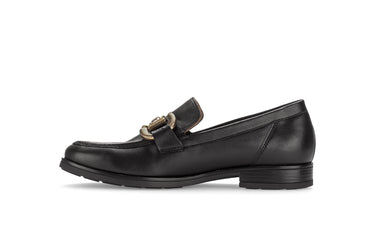 Ballerines noires en cuir lisse