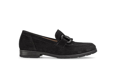 Ballerines noires en cuir velours