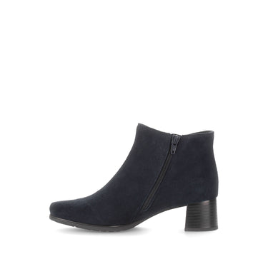 Bottines bleues en cuir