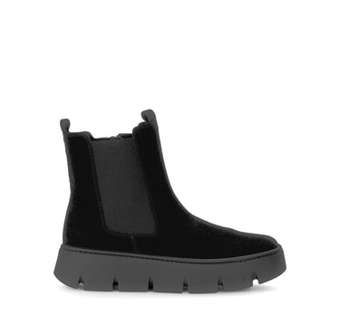 Bottines noires en cuir