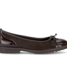 Ballerines marron en cuir