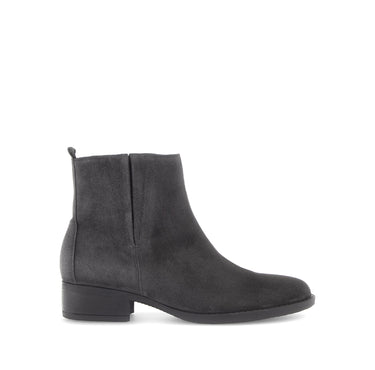 Bottines grises en cuir