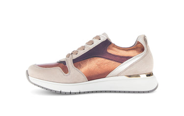 Baskets rose pâle en cuir