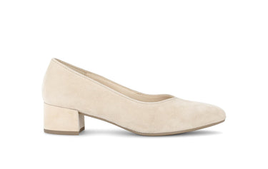 Escarpins beiges en nubuck