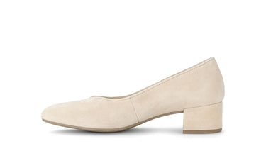 Escarpins beiges en nubuck