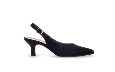 Brides arrière noires en cuir