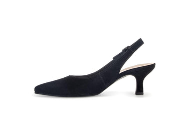 Brides arrière noires en cuir