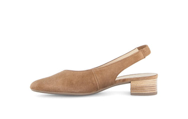 Escarpins Brides arrière marron en Nubuck