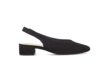 Escarpins Brides arrière noires en Nubuck