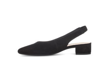 Escarpins Brides arrière noires en Nubuck