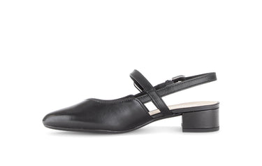 Brides arrière noires en cuir