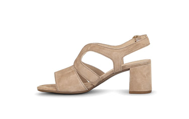 Sandales beiges en cuir