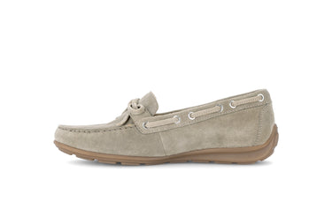 Mocassins verts en velours