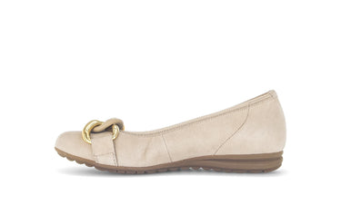 Ballerines beiges en nubuck