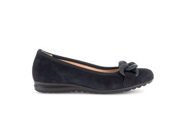 Ballerines bleues en nubuck