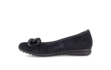 Ballerines bleues en nubuck