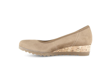 Ballerines beiges en nubuck