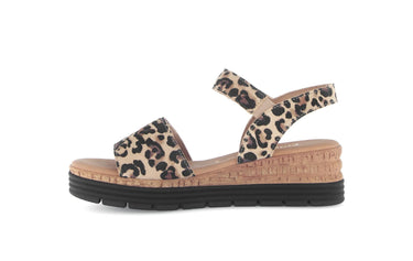 Sandales léopard en cuir