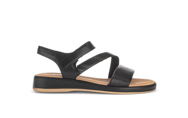 Sandales noires en cuir