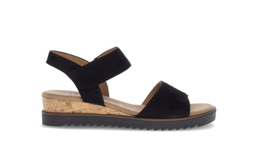 Sandales noires en cuir