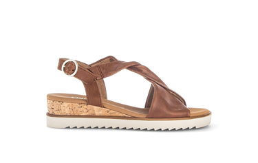 Sandales marron en cuir