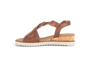 Sandales marron en cuir