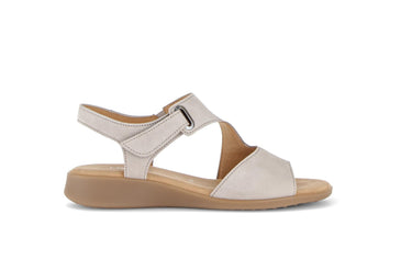 Sandales beiges en cuir