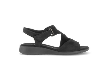 Sandales noires en cuir