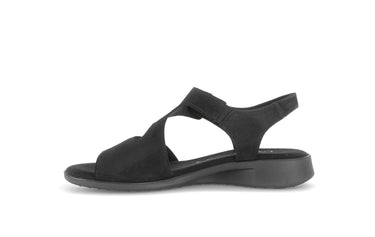 Sandales noires en cuir