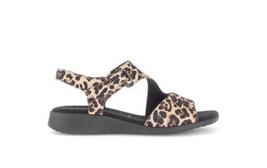 Sandales léopard en cuir