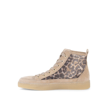 Baskets beiges en velours