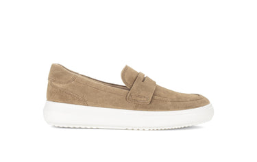 Mocassin beige en nubuck