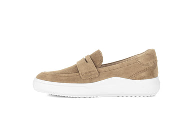 Mocassin beige en nubuck