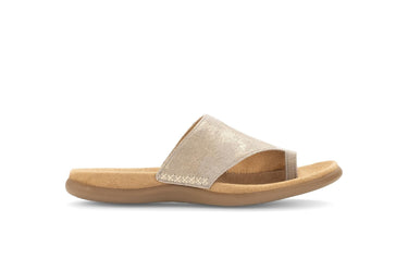 Mules beiges en nubuck