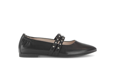 Ballerines noires en cuir