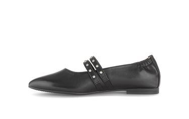 Ballerines noires en cuir