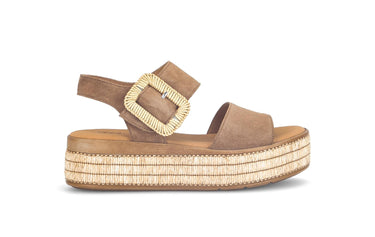 Sandales marron en cuir