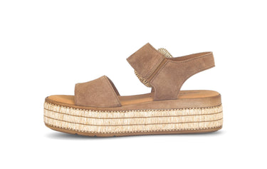 Sandales marron en cuir