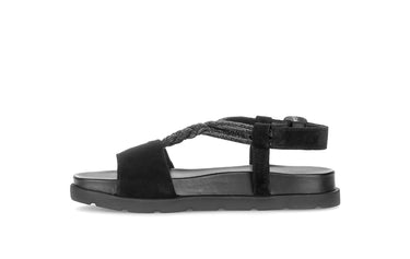 Sandales noires en velours
