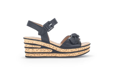 Sandales noires en cuir