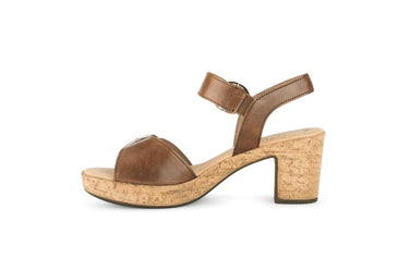 Sandales marron en cuir