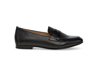 Mocassins noirs en cuir