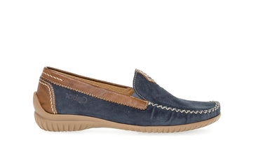 Mocassins bleu marine en nubuck