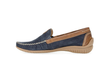 Mocassins bleu marine en nubuck