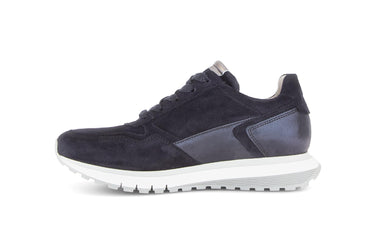 Baskets bleu marine en cuir