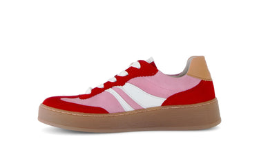 Baskets roses et rouges en Nubuck
