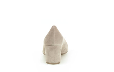 Escarpins beiges en cuir