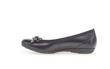 Ballerines noires en cuir