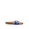 Sandales bleues en textile