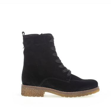 Bottines Mid à lacets noires en suède